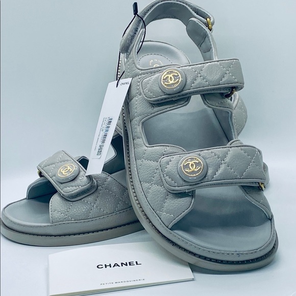 chanel footbed sandals